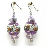 Purple Waves earrings By Cheryl Brumfield-Knox