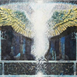 Xenia Kokorina: 'angel', 2008 Oil Painting, Figurative. 