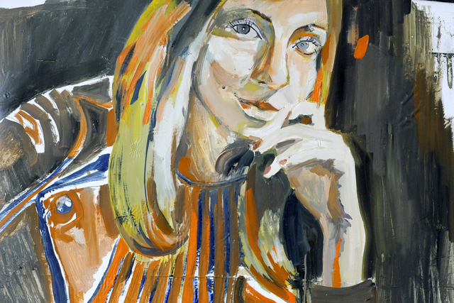 Ekaterina Kolesnik  'Anja', created in 2018, Original Painting Oil.