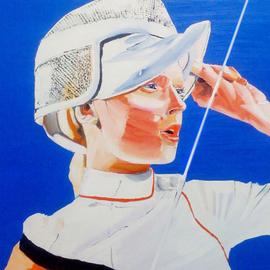 Ekaterina Kolesnik: 'fenching', 2012 Oil Painting, Pop. Artist Description: Painting Oil on Canvas...