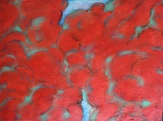 Tom Irizarry Studio: 'Cardinal Host', 2006 Oil Painting, Meditation.  oil on panel, cinnabar, malachite, azurite ...