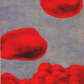 Tom Irizarry Studio: 'Votive', 2004 Oil Painting, Landscape. Artist Description: oil on panel, cinnabar, azurite, cremintz white...