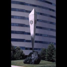 Ivan Kosta: 'Clock Tower I', 2008 Steel Sculpture, Abstract. 