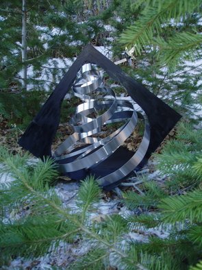Ivan Kosta: 'Evergreen', 2010 Steel Sculpture, Abstract.  Image of a stainless steel evergreen tree  ...