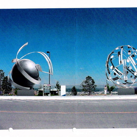 Ivan Kosta: 'Musical Globes Gate', 2007 Mixed Media Sculpture, Music. Artist Description:  Two 