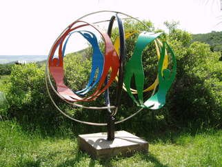 Ivan Kosta: 'Wellness Globe', 2008 Steel Sculpture, Abstract Figurative. 