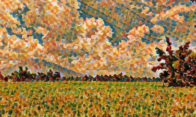 Artist Kristine Relieve. 'View Of The Mountain' Artwork Image, Created in 2017, Original Computer Art. #art #artist
