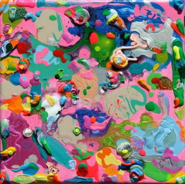Kristina Zallinger  'COTTON CANDY', created in 2009, Original Painting Acrylic.