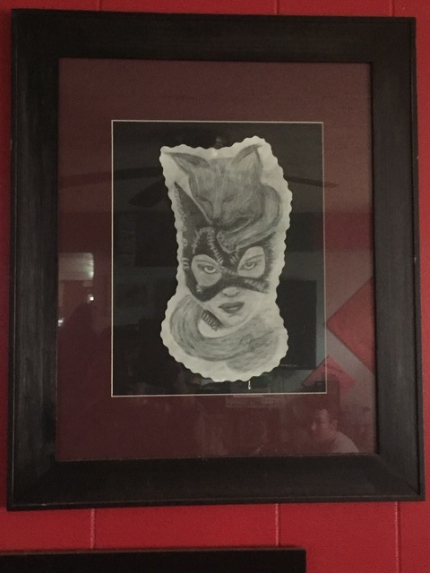 Kristin  Garrow  'Spirit Of Catwoman', created in 2016, Original Drawing Graphite.