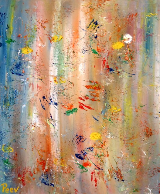 Krum Peev  'Ikebana', created in 2020, Original Painting Oil.