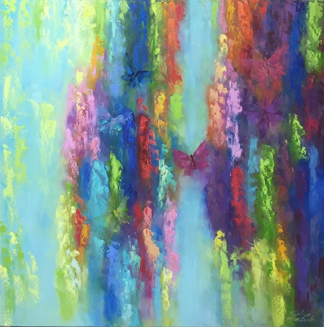 Kseniya Kovalenko  'Rainbow Of Emotions', created in 2017, Original Painting Oil.