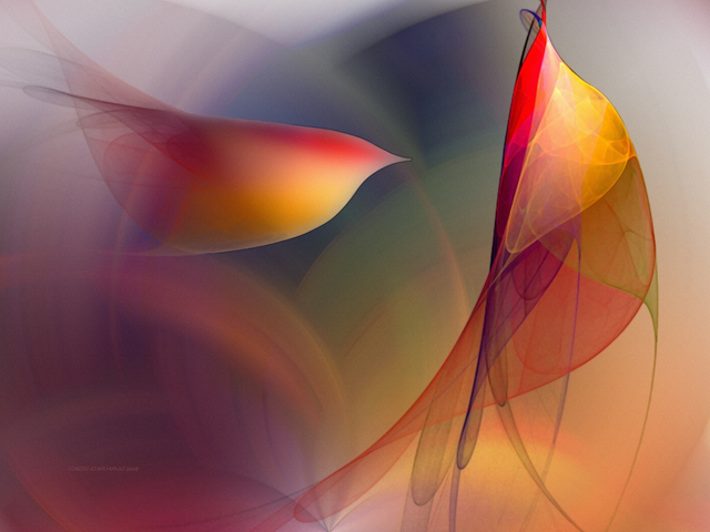 Karin Kuhlmann  'Abstract Art Print Early In The Morning', created in 2003, Original Digital Art.