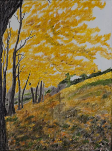 Claudia Luethi Alias Abdelghafar  'Forest In Autumn', created in 2007, Original Painting.