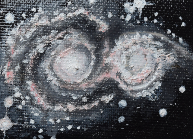 Claudia Luethi Alias Abdelghafar  'Whirlpool Galaxie', created in 2012, Original Painting.