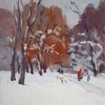 Winter in Park By Lena Kurovska