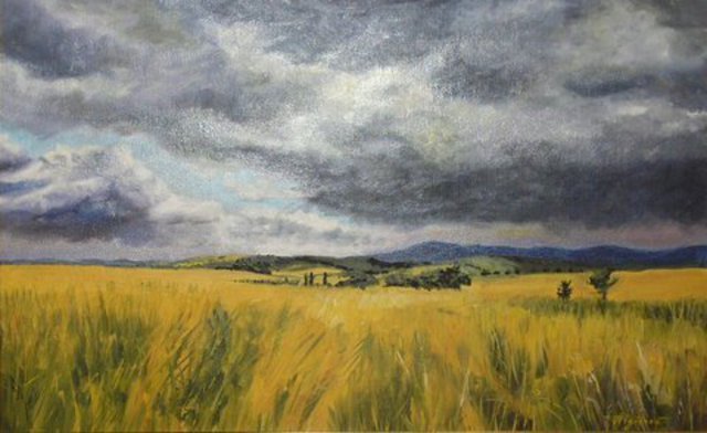 Artist Anna Figurova. 'Storm Is Coming ' Artwork Image, Created in 2010, Original Painting Oil. #art #artist
