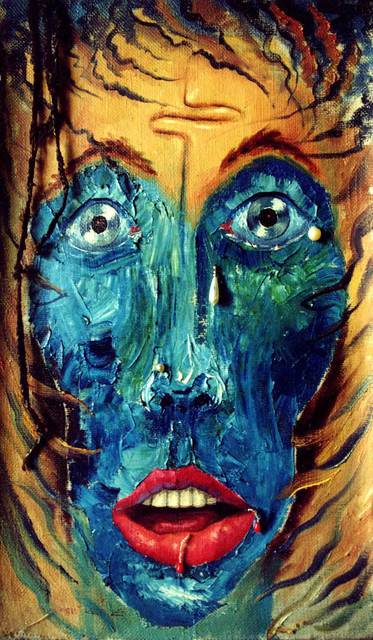 Artist Laisk Serg. ' Do Not Shoot' Artwork Image, Created in 1998, Original Painting Oil. #art #artist