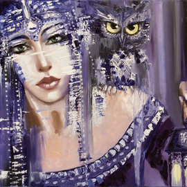 Svetlana Tikhonova Artwork lux evigilatio, 2015 Oil Painting, Mythology