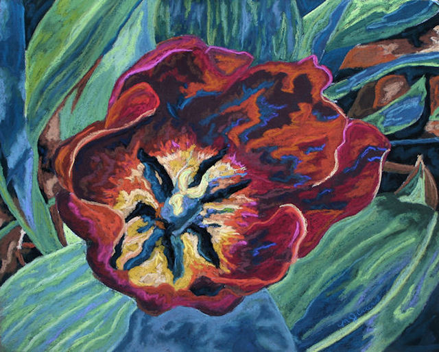 Mary Jane Erard  'Tulip', created in 2010, Original Printmaking Giclee.