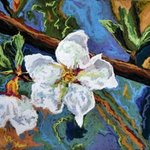 White Flowers III By Mary Jane Erard
