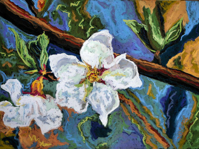 Mary Jane Erard  'White Flowers III', created in 2009, Original Printmaking Giclee.