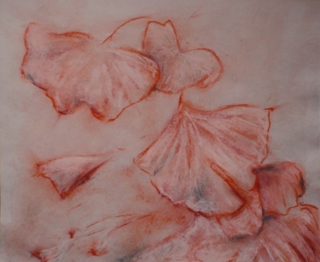 Lara Ghelerter  'Ginkgo Pastel Number 10', created in 2010, Original Painting Other.