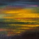 Painting Colorful Sunset By Larissa Uvarova