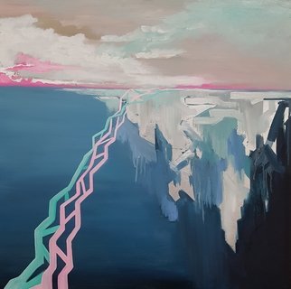 Larysa Uvarova: 'deep nature', 2018 Oil Painting, Seascape.   DEEP INSIDE  Nothing is deeper than yourself.DEEP INSIDE is a series of artworks about the incredible power, energy and beautiful depth in each of us. I feel that life lives here. Research and immersion into this depth of self- knowledge will lead us ultimately to our present. This is...