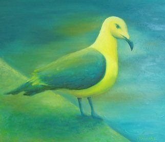 Larysa Uvarova: 'seagull on the beach', 2015 Oil Painting, Birds. Original oil on canvas painting was done with high- quality paints will be great for the modren interiors. Ready to hang. ...
