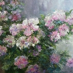 twig tea rose By Larysa Uvarova