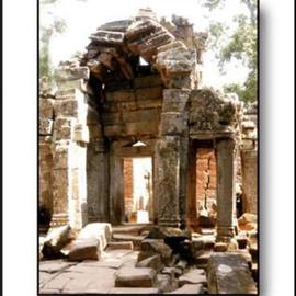 Larry Kiesel: 'Quiet Arches', 2005 Color Photograph, Travel. Artist Description: This image was made at one of the temples in the Angkor Wat complex....