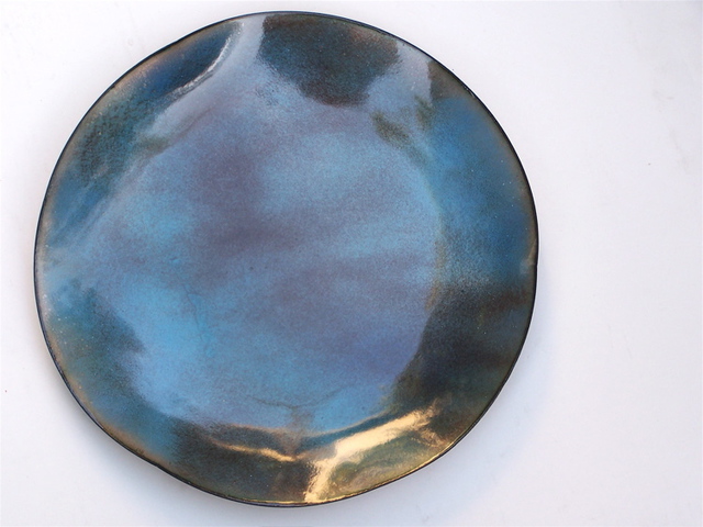Luise Andersen  'ART OF FIRE Glass On Copper In Progress FLOW III', created in 2008, Original Fiber.