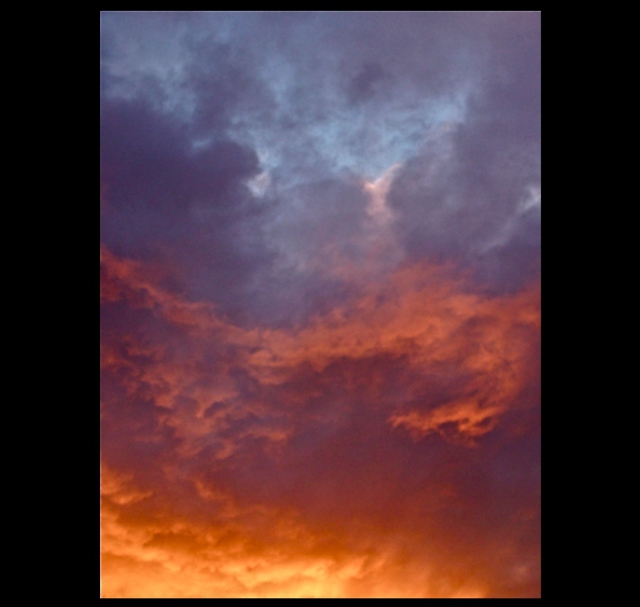 Luise Andersen  'After Pouring Rain Followed Sunset  III', created in 2012, Original Fiber.
