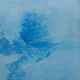 Luise Andersen: 'BLUE WHITE II Beginning MIDDLE', 2008 Acrylic Painting, Other. Artist Description:  FEEL OF WATER- COOLING SPIRIT- ROCKS- HEAVY MIND, ALSO TIME, PERMANENCE- FOLIAGE IN MIST AND NOT- IMAGES WITHIN. COLLECTIVE EXPERIENCES FEELINGS IN NATURAL FORM- DEPENDS, POSITION OF ALL. WHICH DIRECTION, DEPTH, LIGHT, DARKS. . SEE LINES APPEARING. . LIKE FEEL OF LIGHT THROUGHOUT. VISION OF TRANQUILITY, I YEARN FOR. ALSO ...