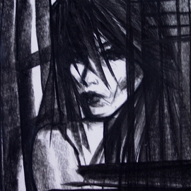 Luise Andersen: 'BOXED IN   No I Mignon Extreme Series', 2007 Charcoal Drawing, Other. Artist Description:  IS MY FEEL- WHEN NEED TO 'BREATHE' . . AND DIFFICULT. REFUSE TO LET FEAR OVERTAKE ME AND DEBILITATE INSIDE- I AM A VERY STRONG HUMAN- OR I WOULD NOT BE HERE. . FEAR HAS POWER- SPECIALLY, WHEN IT IS FEAR OF THE' UNKNOWN' . . I ADVISED MANY, NOT TO LET FEAR ...