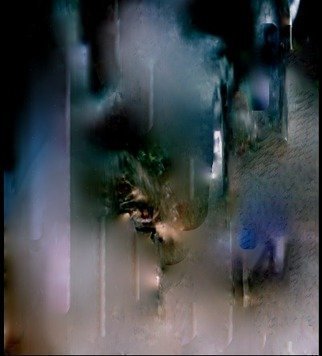 Luise Andersen: 'Between Dream XVII AUGTWVE', 2013 Digital Other, Abstract.  August 12,2013- - expressing 'feel' . . . core work from original fountain photograph. I' see' something in original photograph that hits' feel' of present mood. . haunts. . triggers almost' instan' t creative pursue. . that can last for hrs. . . days. . or just minutes. . this one is days. . . exactly 3 days several hrs of i...