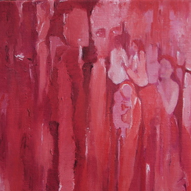 Luise Andersen: 'CADMIUM REDS MAGENTAS ORANGE WHITES Feb Fourteen', 2008 Oil Painting, Other. Artist Description:  ONE OF DAYS WHEN RESTLESS IS OVERWHELMING.THOUGHT, GET IT OUT OF SELF, BY GRABBING THE REDS. . DID NOT DO IT. . CANNOT 'RUN AWAY FROM SELF' . BROUGHT IMAGES FORWARD- ENHANCED FIGURES- DEEPENED OR LIGHTENED HUES- OUT OF WHITES- SO. . THIS WILL BE IT FOR TODAY WITH THIS ONE. ...