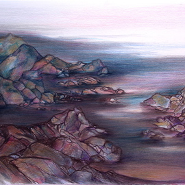 Luise Andersen: 'CREATIVE PROGRESS SEASCAPE MARCH ONE', 2007 Other Drawing, Other. Artist Description: ohh yeahhh. . . coming along just fine. .' drove me nuts' not being able to share the stages in between. .  so many hues layered. . these colored polychrome pencils( faber) give my touch a work- out. . can apply so many techniques known and acquired through experience. . as well as discover new' ...