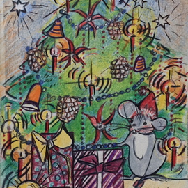 Luise Andersen: 'Christmas Card 2014 ', 2014 Other Drawing, Abstract. Artist Description:  . . every year, I try to create cards for my closest loved ones. . includes my dear friends. . this year. . due to family illnesses and other interruptions of life cycles. . I did not find the time, nor the peace, to create as many as I like. . but for Pauline and ...