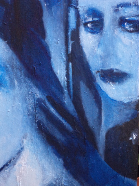 Artist Luise Andersen. 'Detail III BLUE Rooms Of Soul II May 29  2014' Artwork Image, Created in 2014, Original Fiber. #art #artist