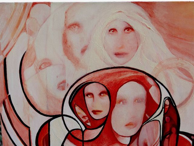 Artist Luise Andersen. 'Detail I REMEMBER YOU Do You Remember Me Updte' Artwork Image, Created in 2009, Original Fiber. #art #artist