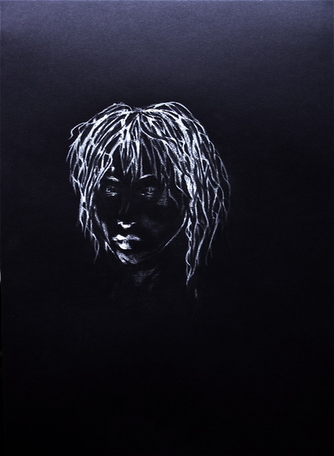 Artist Luise Andersen. 'EXITING DISCOVERY For Me ON BLACK ' Artwork Image, Created in 2007, Original Fiber. #art #artist