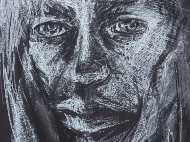 Artist Luise Andersen. 'FEEL IN WHITE ON BLACK VI' Artwork Image, Created in 2014, Original Fiber. #art #artist