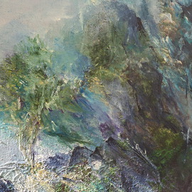 Luise Andersen Artwork Find Free Flight In Nature DETAIL IV, 2013 Oil Painting, Atmosphere