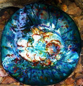 Luise Andersen: 'GLASS ART BOWL ', 2008 Fused Glass, Fish.  DONE. JUST BEAUTIFUL ART PIECE OF TRANSPARENT COLORED UNLEADED GLASS IN MULTIPLE LAYERS OF GLASS DESIGN. ...