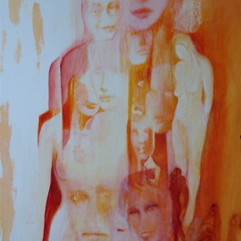 Luise Andersen: 'NEW ART PIECE IN PROGRESS Update January Four Twothousandandeight ', 2008 Acrylic Painting, Other. Artist Description:  SO YOU SEE DIRECTION NOW. . MEANING OF FIGURES AND VISAGES TOUCH AND HOLD. . ...