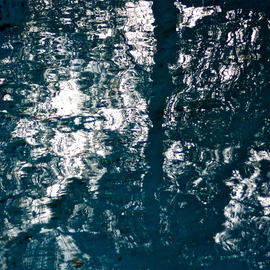 Luise Andersen: 'NO I REFLECTIONS IN THE POOL 2014', 2014 Color Photograph, Abstract. Artist Description:  taken on Jan. 18, 2014- -  more than 10 days strong gusty winds. . fire warnings. . we are in a drought and rain is not in sightWas checking on my longtime friends. . Pauline and Jsck W. . . noticed, winds had blown many leaves, dust , twigs, etc. in their usually crystal ...