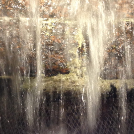 Luise Andersen: 'Night sets down in my city I Water Fountains', 2014 Color Photograph, Abstract. 
