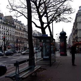 Luise Andersen: 'Paris Series  Streets In Paris Winter', 2007 Other Photography, Other. Artist Description: To really feel. . and see Paris for me is walk the streets. .Benches everywhere. . almost. .   trees. . ornate ad columns. . lamps. . old buildings and added new. .  All together with the people constantly coming and going. .   city feel. Strangely I felt fine and not overwhelmed by the size of this ...