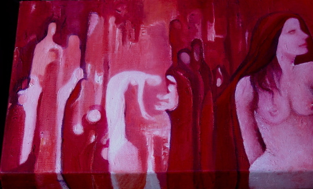 Artist Luise Andersen. 'REDS DETAIL I Jltwfth' Artwork Image, Created in 2008, Original Fiber. #art #artist